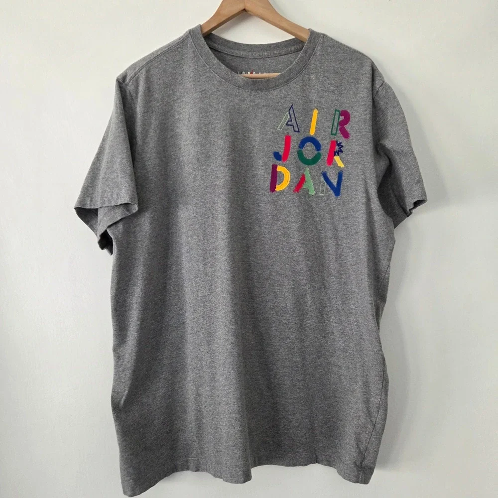Jordan T-Shirt Grey The Cradle‎ Graphic Art Mens XL